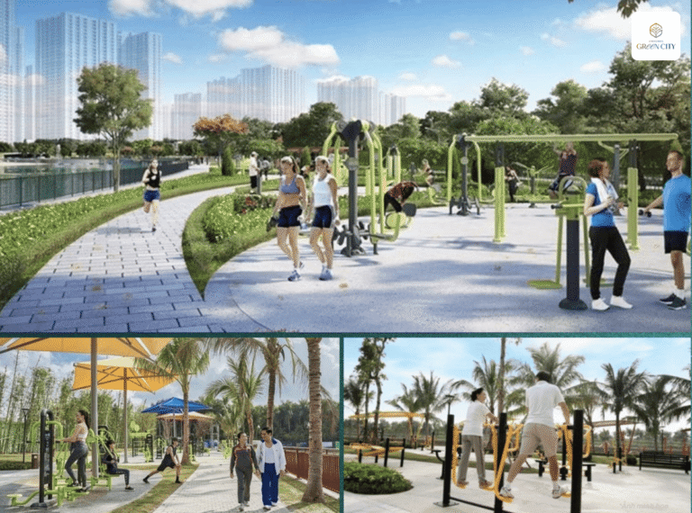 phoi canh cong vien the thao lien hoan vinhomes green city