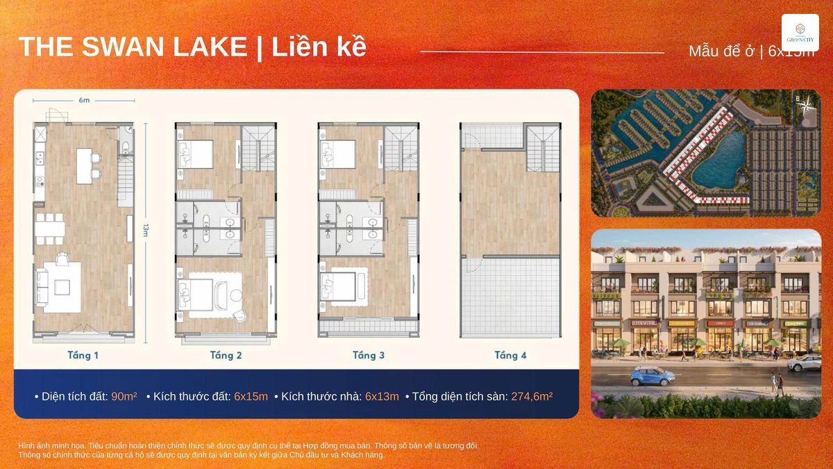 thiet ke shophouse swan lake vinhomes green city